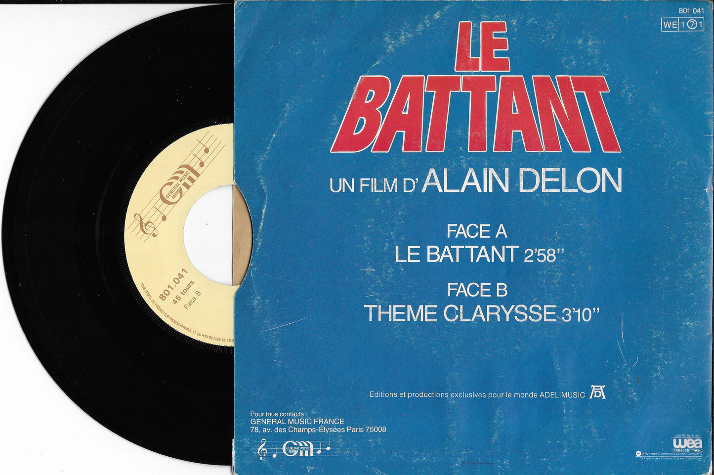 CHRISTIAN DORISSE & MICHEL COLOMBIER - Le Battant (Bande Originale Du Film)