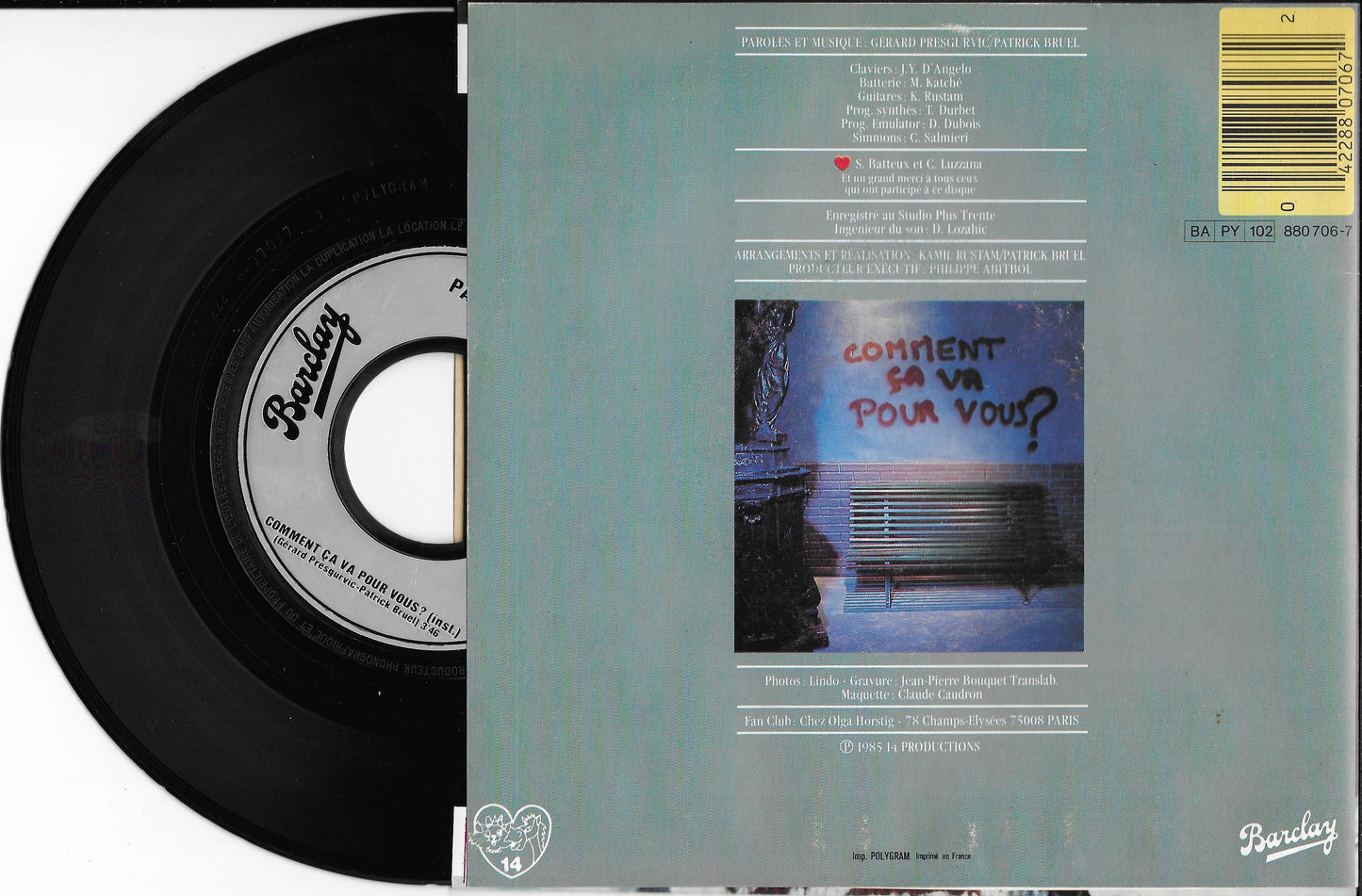 PATRICK BRUEL - Comment Ça Va Pour Vous ?