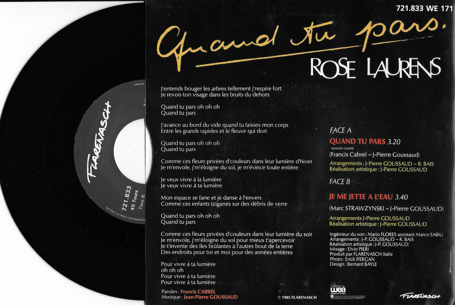 ROSE LAURENS - Quand Tu Pars