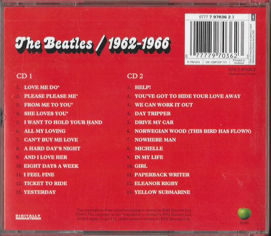 THE BEATLES - 1962-1966 (boitier double CD Rouge)