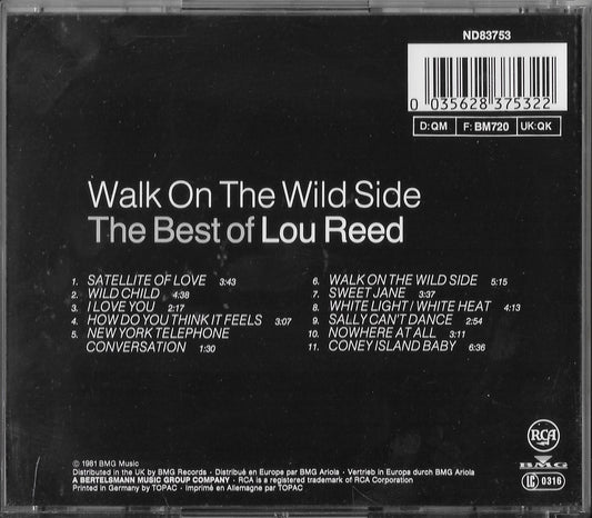 LOU REED - Walk On The Wild Side - The Best Of Lou Reed