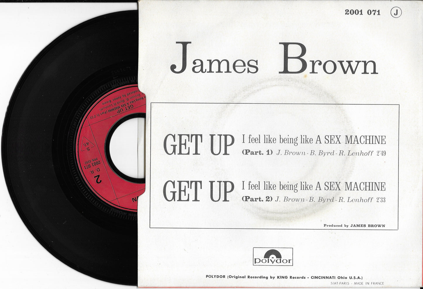 JAMES BROWN - ... A Sex Machine (Parts 1 & 2)