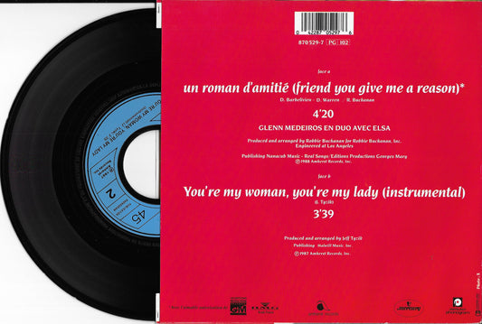 GLENN MEDEIROS / ELSA - Un Roman D'amitié (Friend You Give Me A Reason)