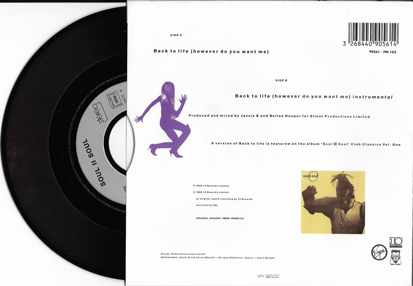 SOUL II SOUL - Back To Life (However Do You Want Me)