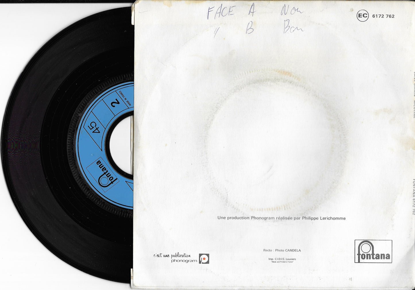 JANE BIRKIN - "Nicotine" (Il Est Parti Chercher Des Cigarettes) / "Apocalypstick"