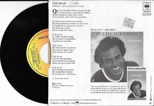JULIO IGLESIAS -  C'est Ma Vie