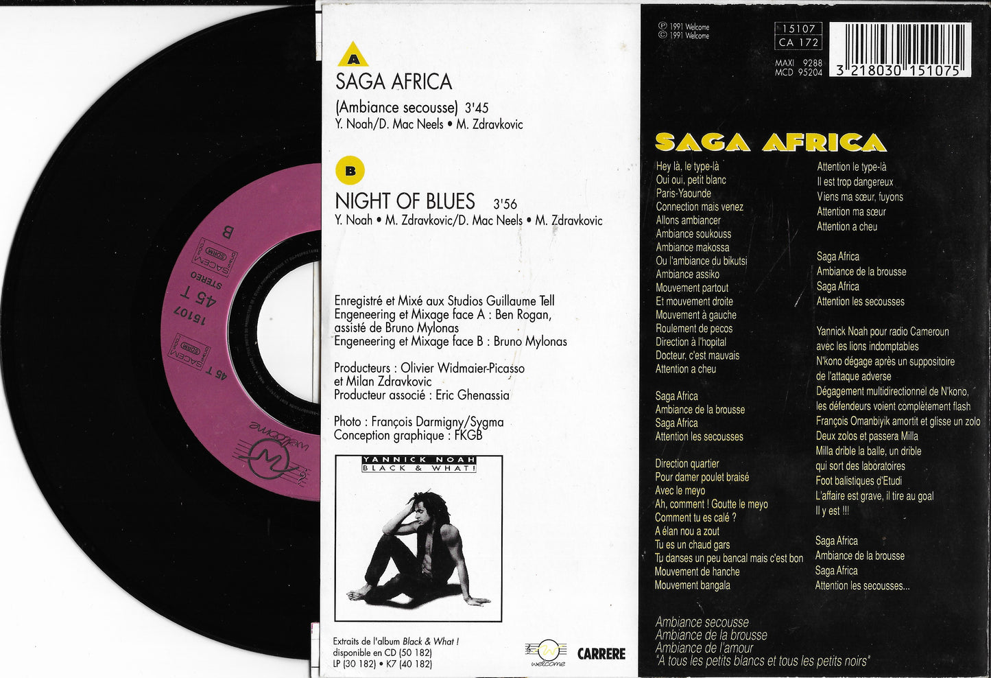 YANNICK NOAH - Saga Africa "Ambiance Secousse"