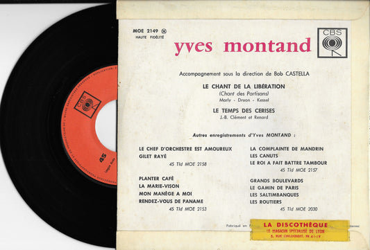 YVES MONTAND - Le Chant De La Libération (Le Chant Des Partisans)