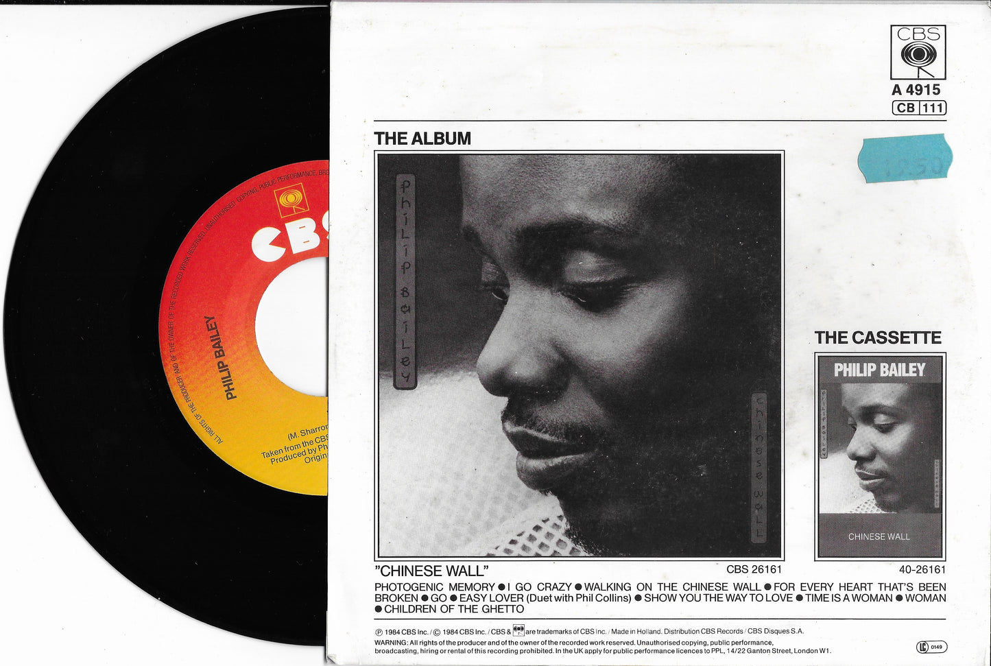 PHILIP BAILEY duet with PHIL COLLINS - Easy Lover