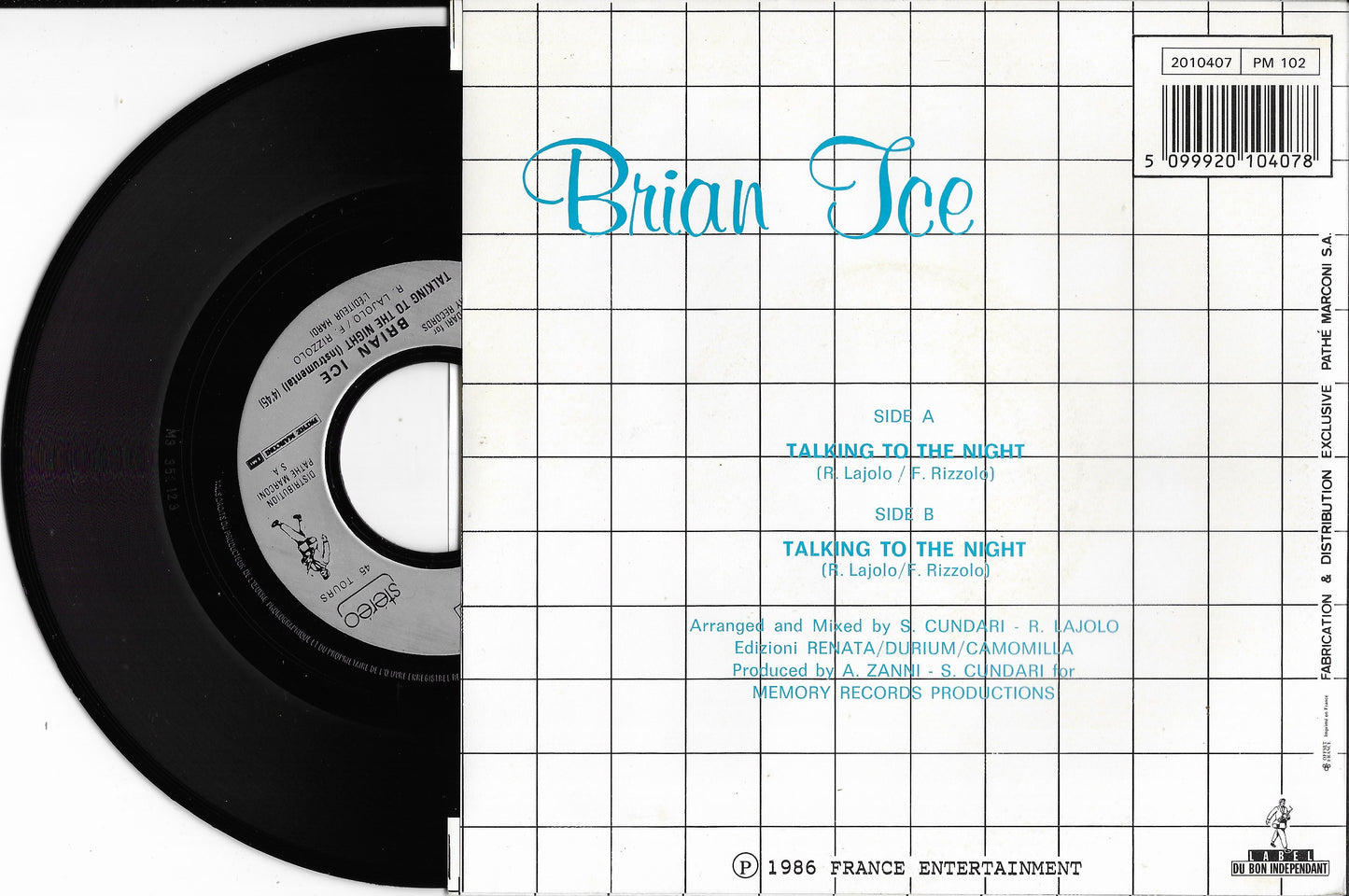 BRIAN ICE - Talking To The Night