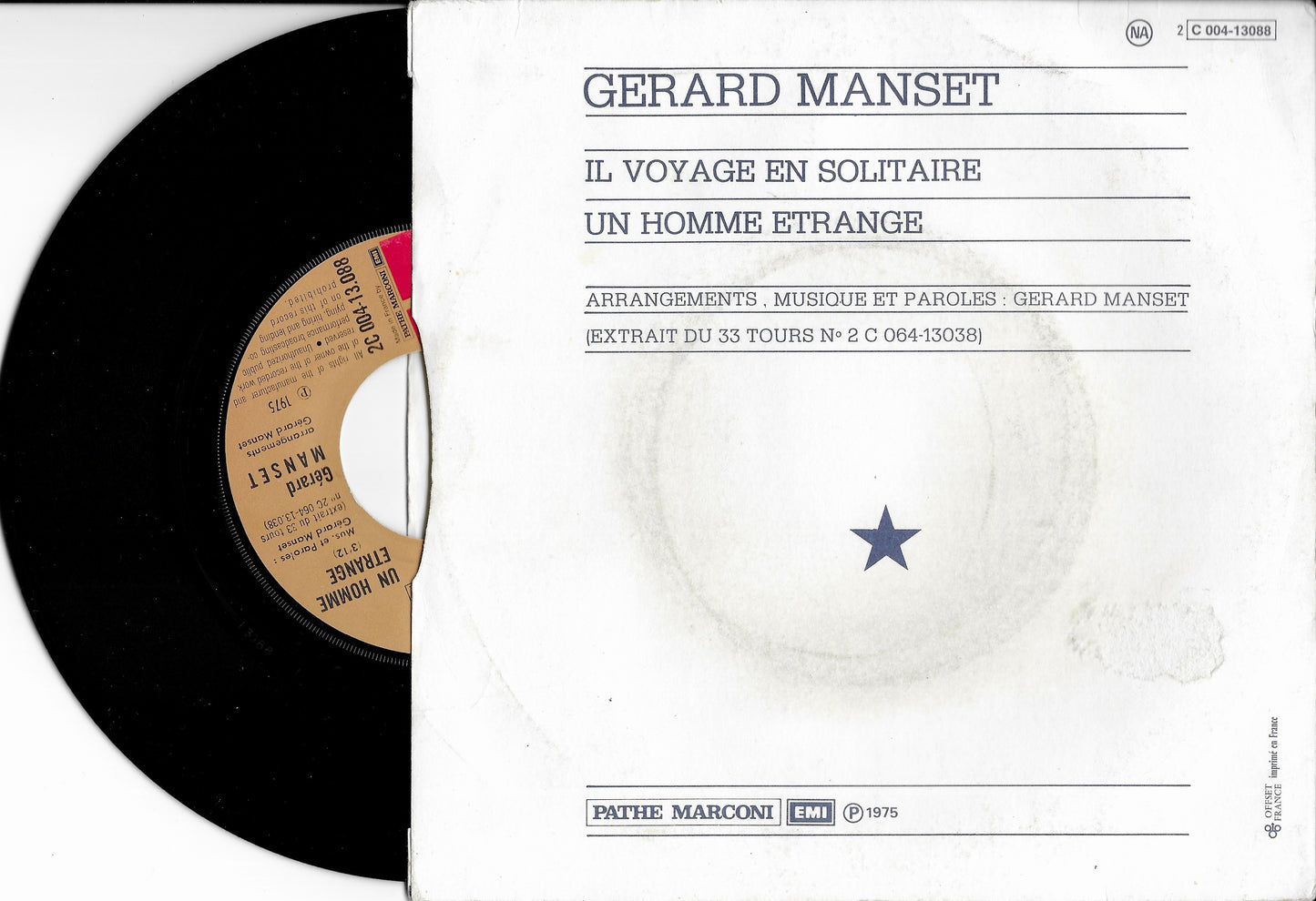 GERARD MANSET - Il Voyage En Solitaire