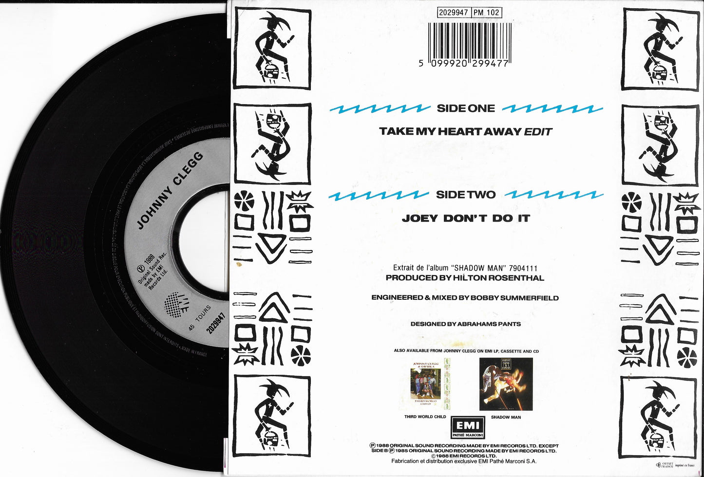 JOHNNY CLEGG & SAVUKA - Take My Heart Away