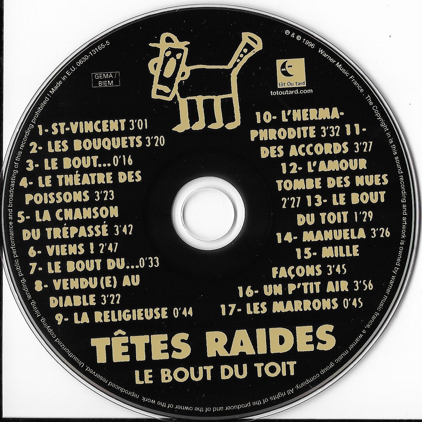 TETES RAIDES - Le Bout Du Toit