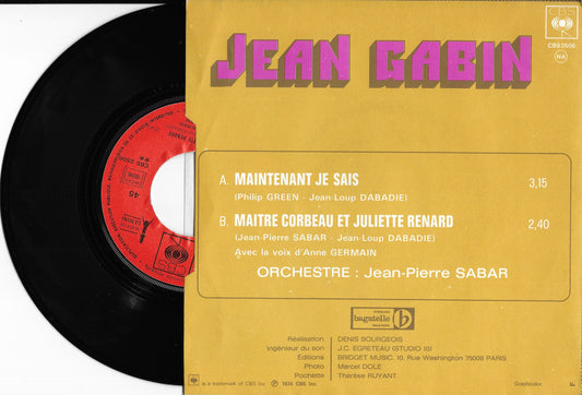 JEAN GABIN - Maintenant Je Sais