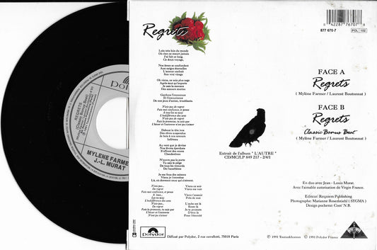 MYLENE FARMER / JEAN LOUIS MURAT - Regrets