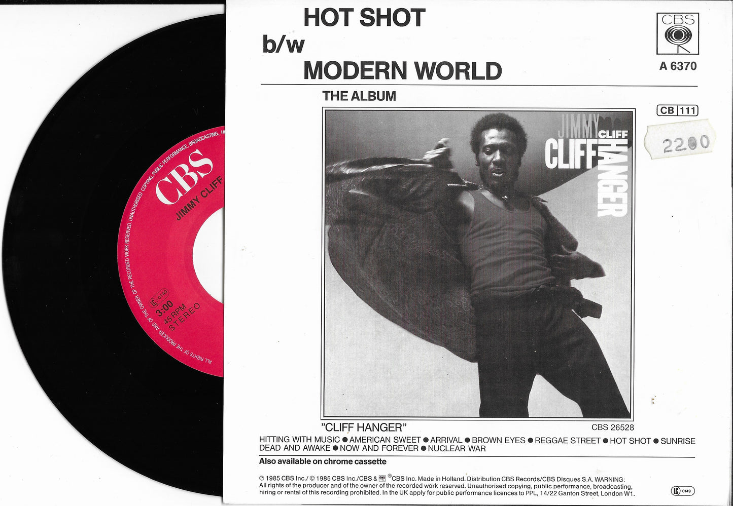 JIMMY CLIFF - Hot Shot