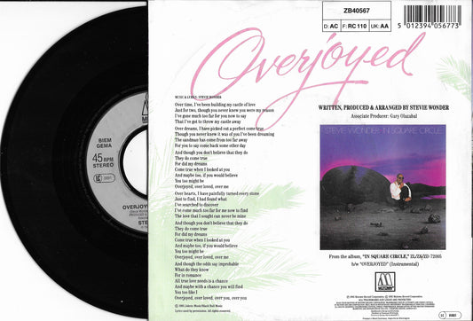 STEVIE WONDER - Overjoyed