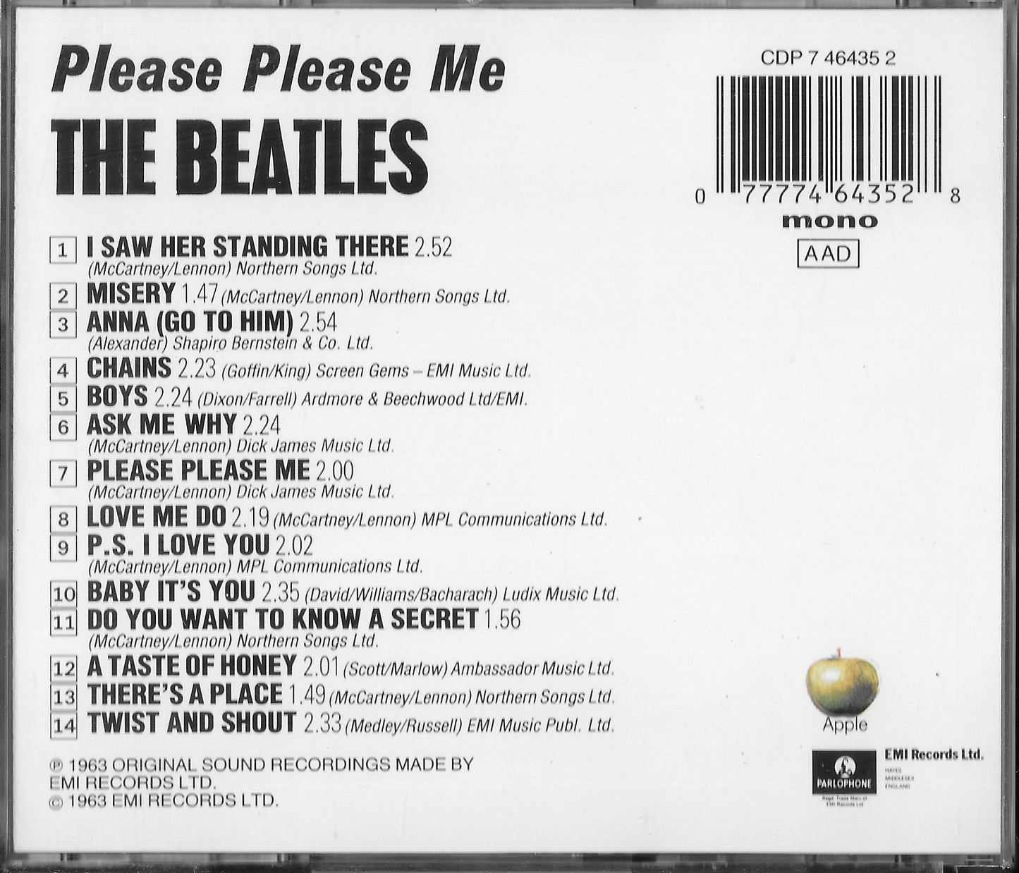 THE BEATLES - Please Please Me