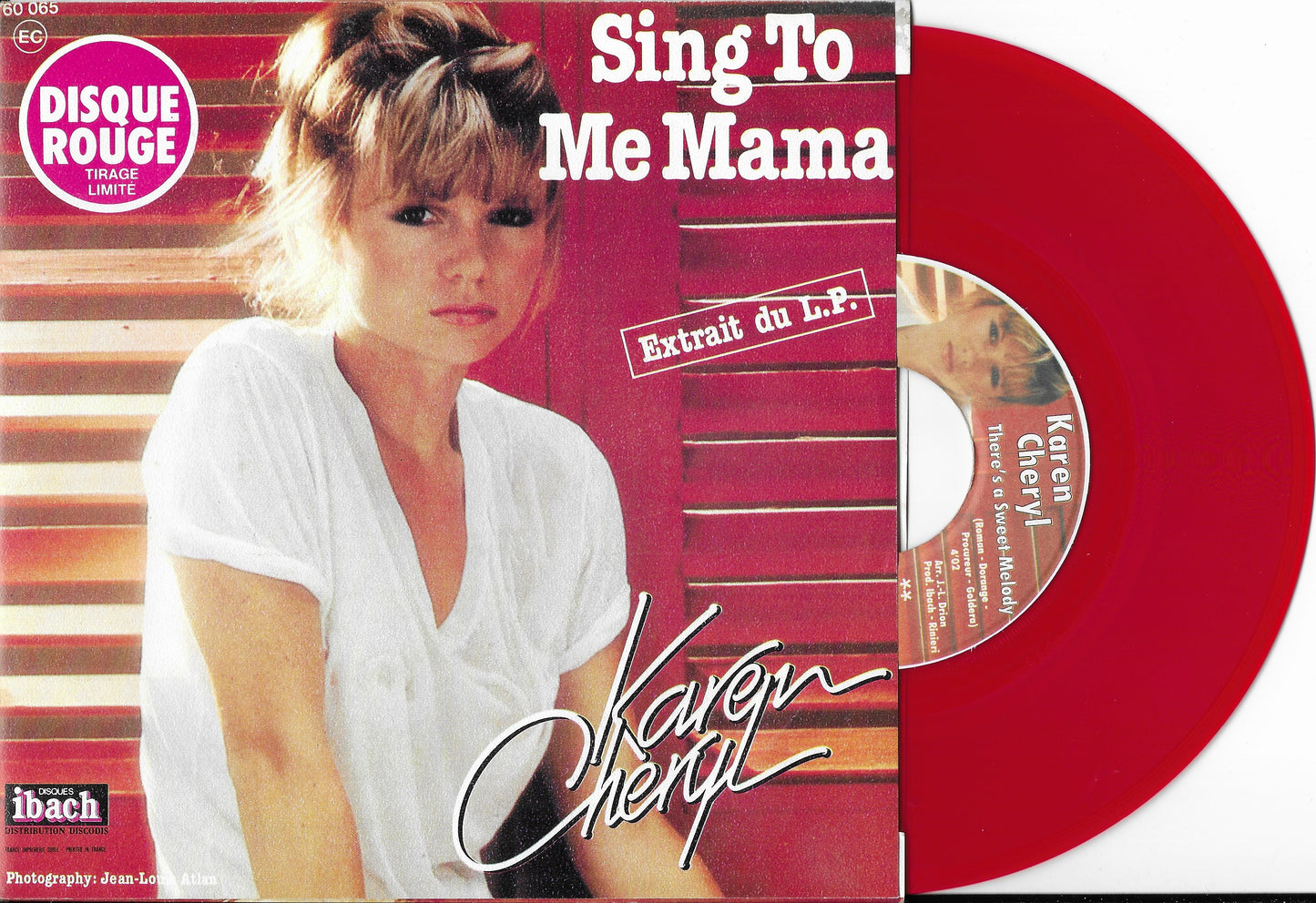KAREN CHERYL - Sing To Me Mama (Disque Couleur Rouge)