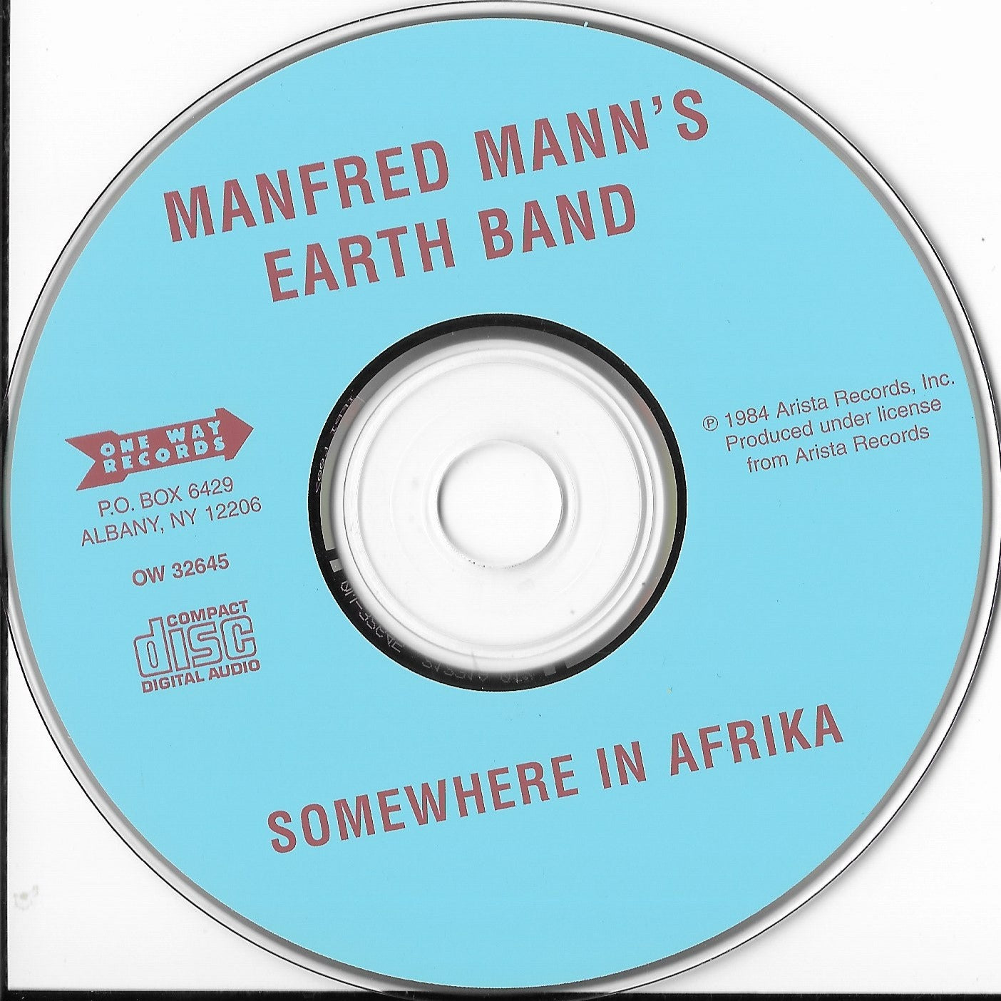 MANFREDMANN'S EARTH BAND - Somewhere In Afrika
