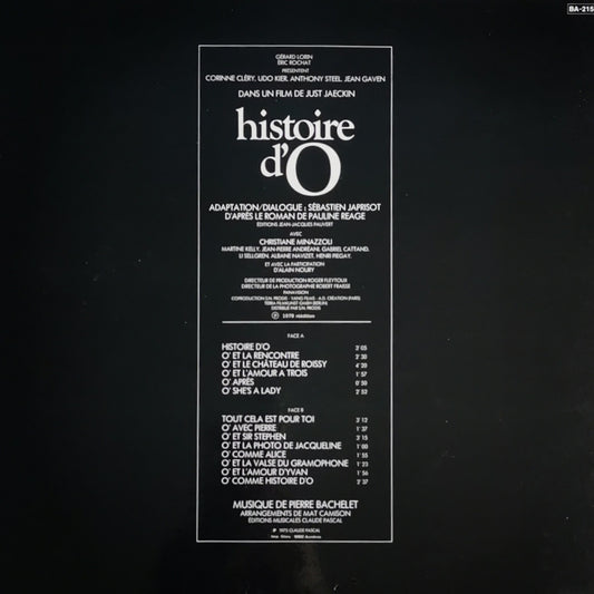 PIERRE BACHELET - Histoire D'O - Bande Originale Du Film