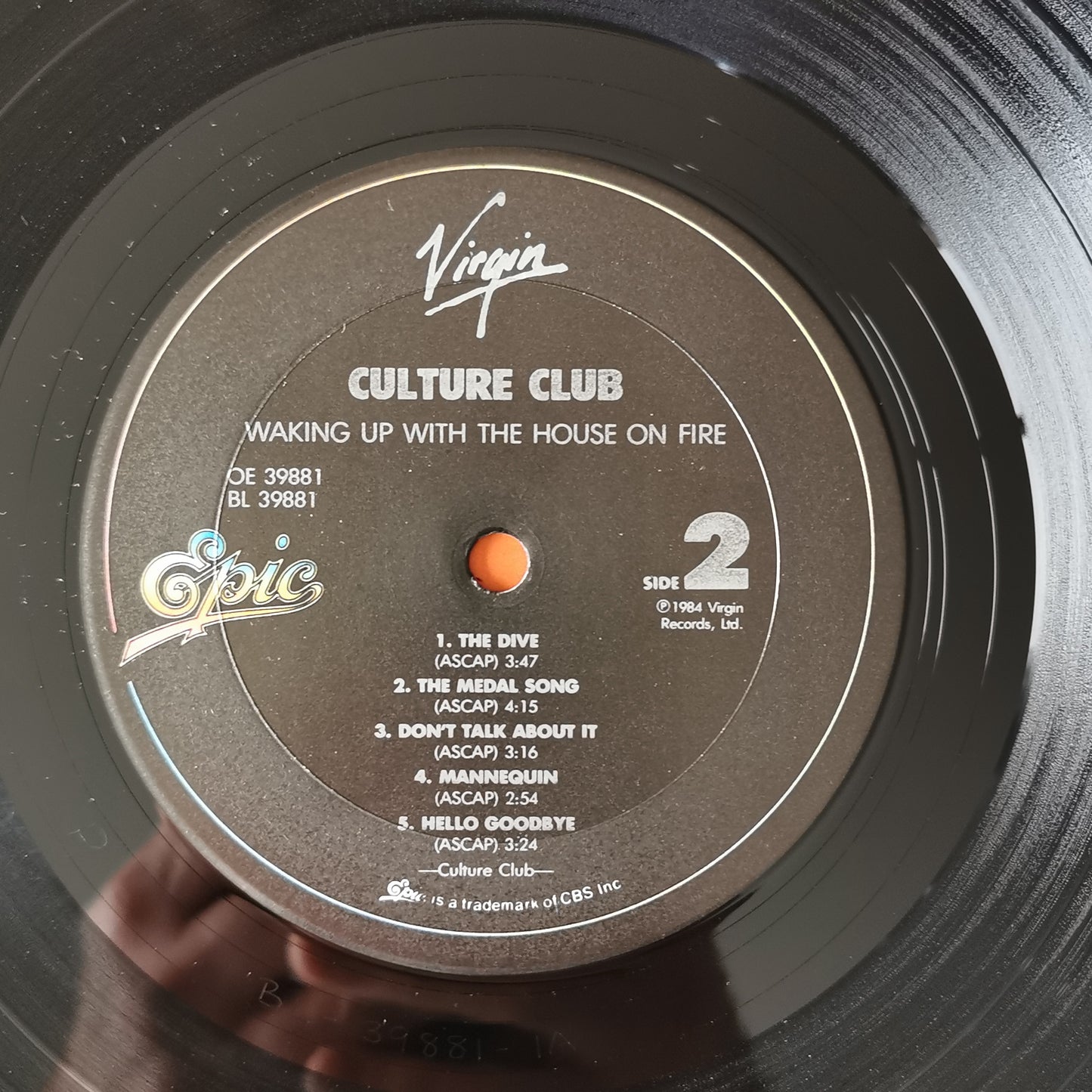 CULTURE CLUB - Waking Up With The House On Fire (pressage US)