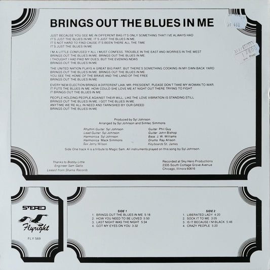 SYL JOHNSON - Brings Out The Blues In Me