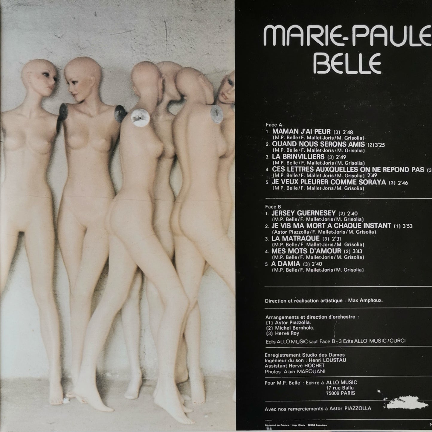 MARIE PAULE BELLE - Maman J'ai Peur