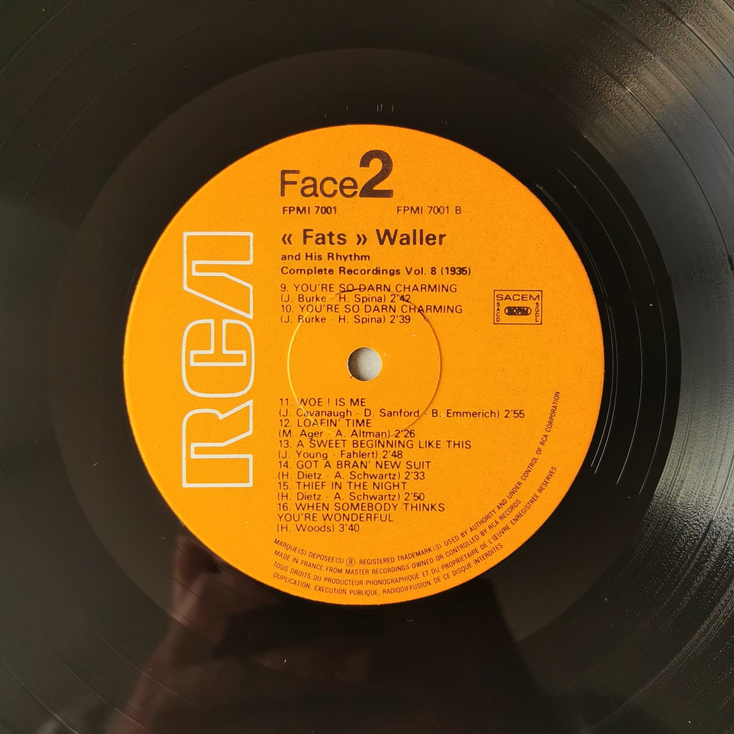 FATS WALLER and his Rhythm - (1935) Volume 8