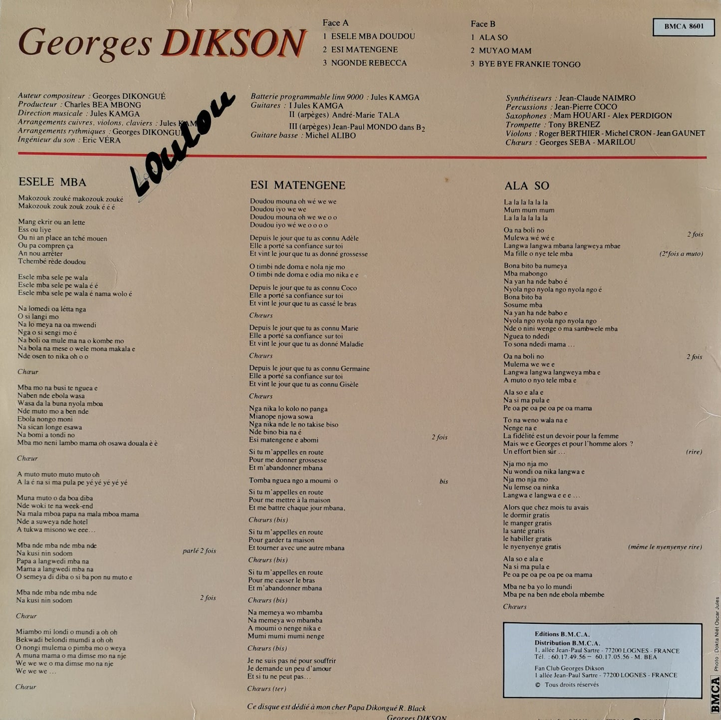 GEORGES DIKSON - Makozouk
