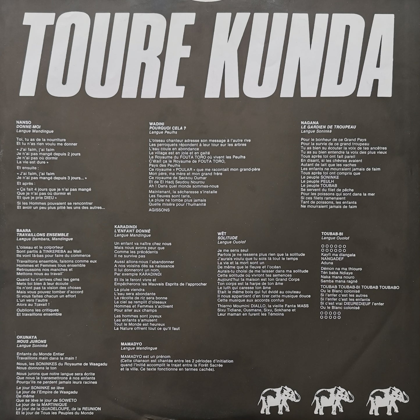 TOURE KUNDA - Toubab Bi