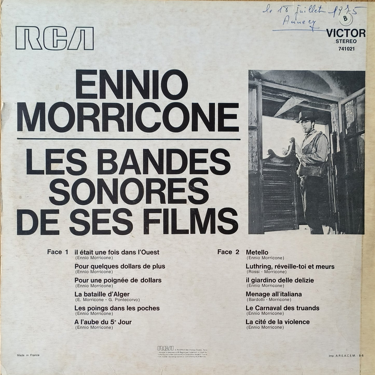 ENNIO MORRICONE - Les Bandes Sonores De Ses Films