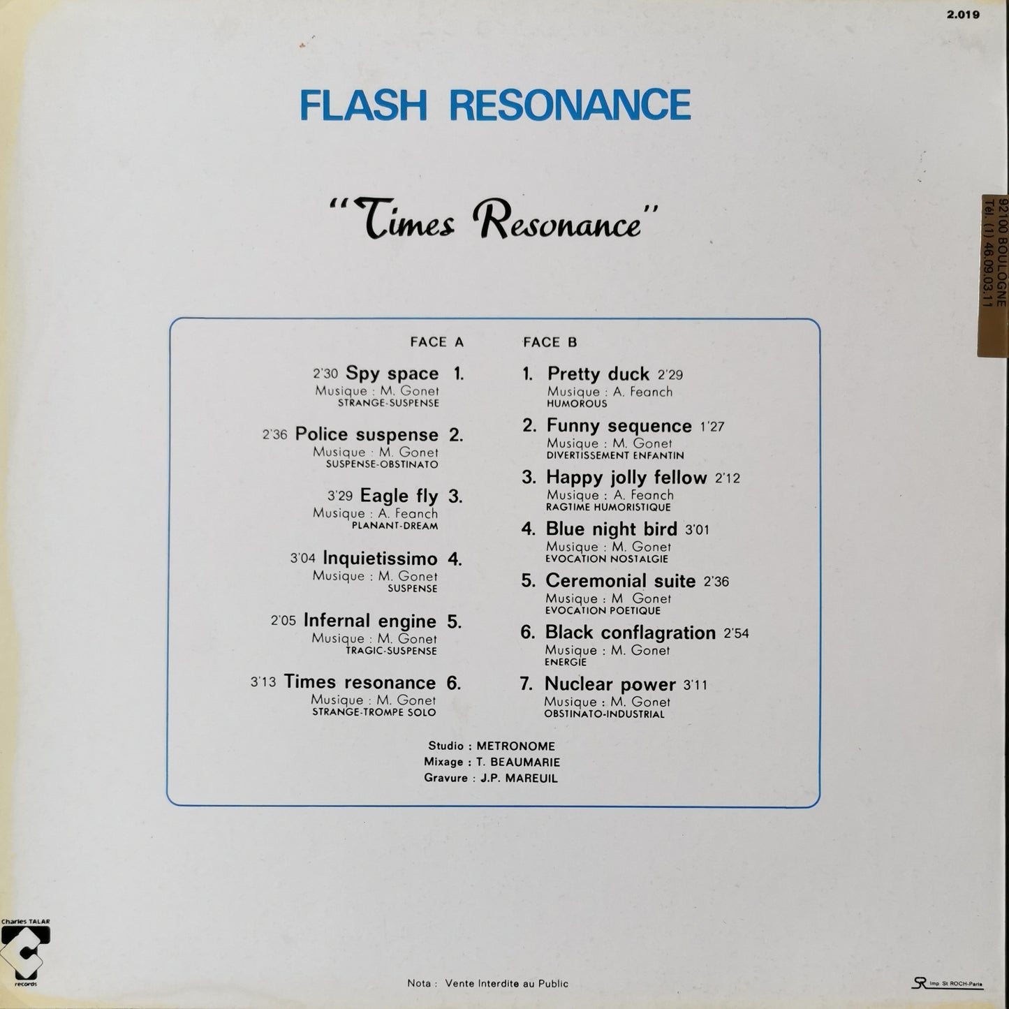 M. GONET & A. FEANCH - Flash Resonance: Times Resonance