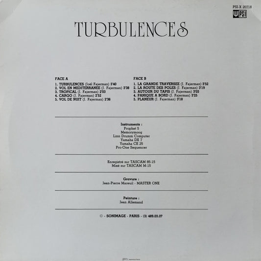 JOEL FAJERMAN - Turbulences