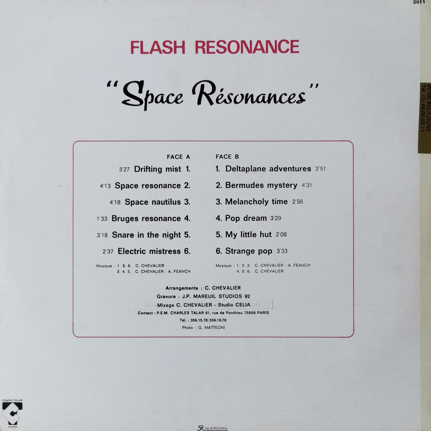 C. CHEVALLIER & A. FEANCH - Flash Resonance: Space Resonances