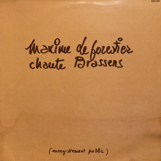MAXIME LE FORESTIER - Chante Brassens