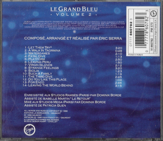 ERIC SERRA -Le Grand Bleu: Volume 2 (Bande Originale Du Film De Luc Besson)