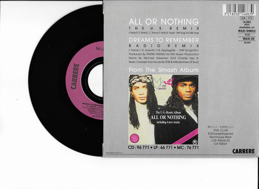 MILLI VANILLI - All Or Nothing (The U.S. Mega Mix)