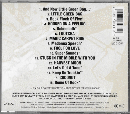 RESERVOIR DOGS - Music From The Original Motion Picture Sound Track