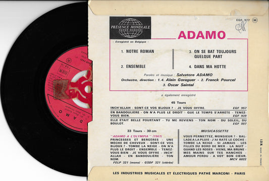 ADAMO -  Notre Roman