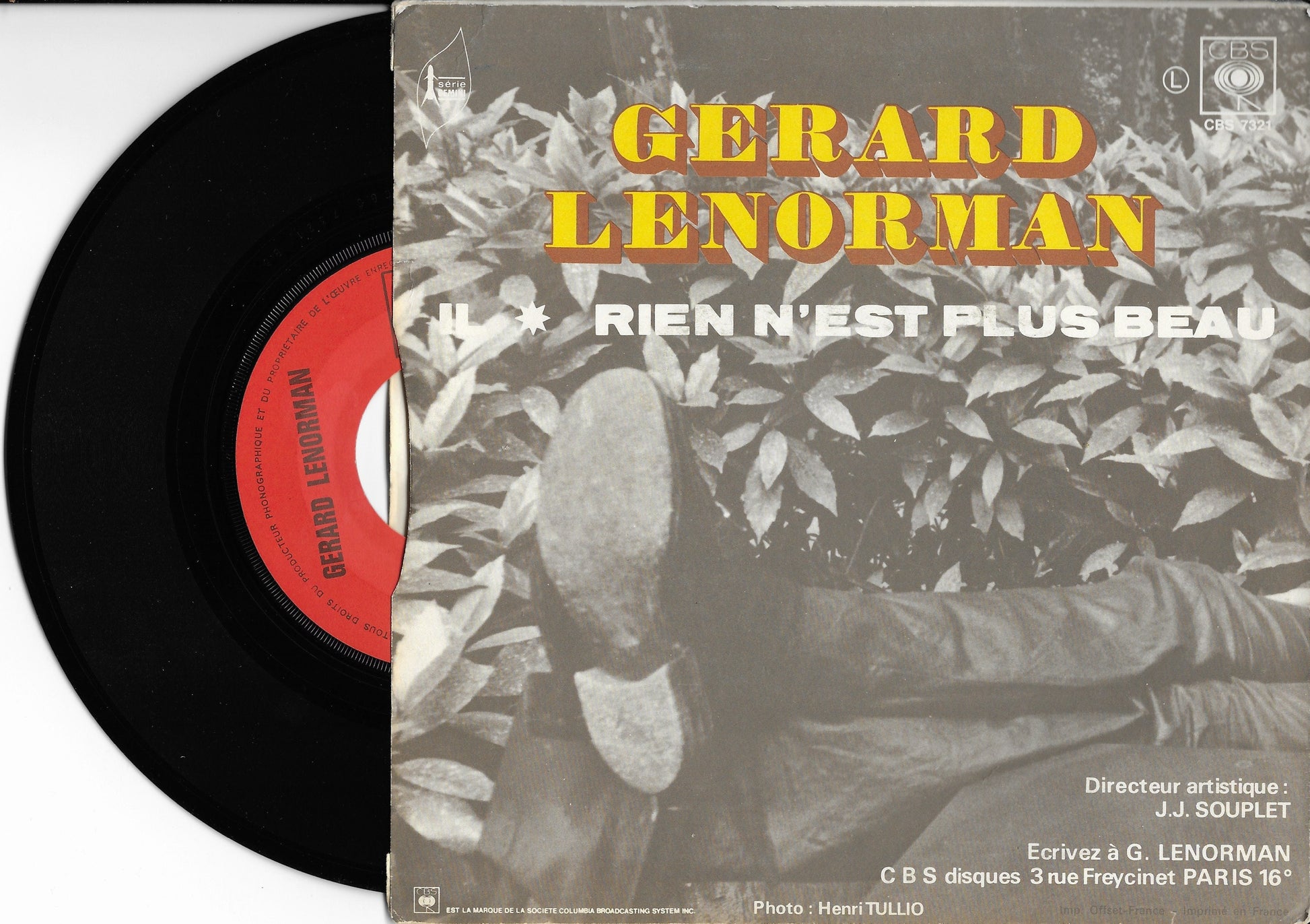 Disque vinyle 45 Tours - Gérard Lenorman - Michèle
