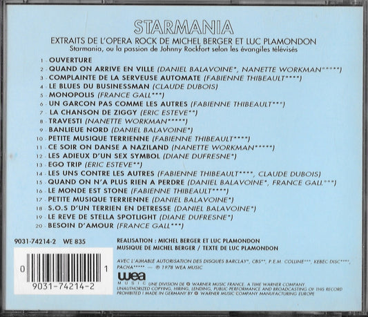 MICHEL BERGER & LUC PLAMANDON - Starmania - Version Originale