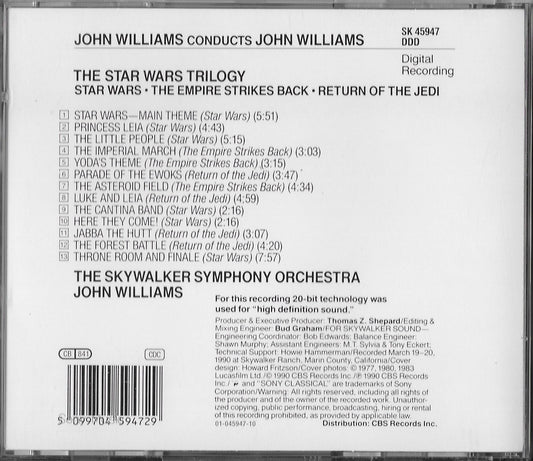 JOHN WILLIAMS - John Williams Conducts John Williams - The Star Wars Trilogy