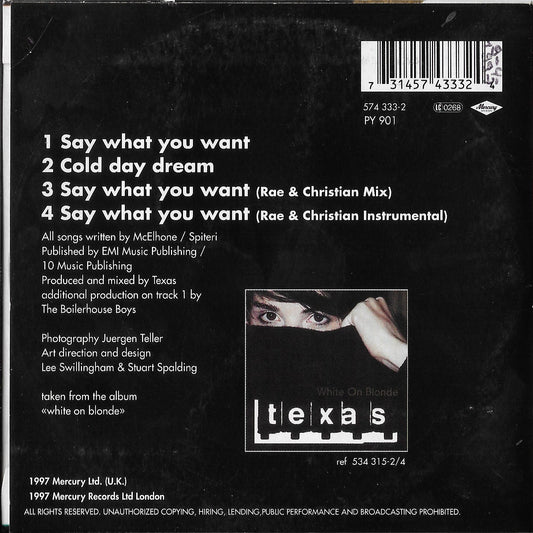 TEXAS - Say What You Want