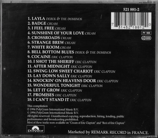 ERIC CLAPTON - The Cream Of Clapton