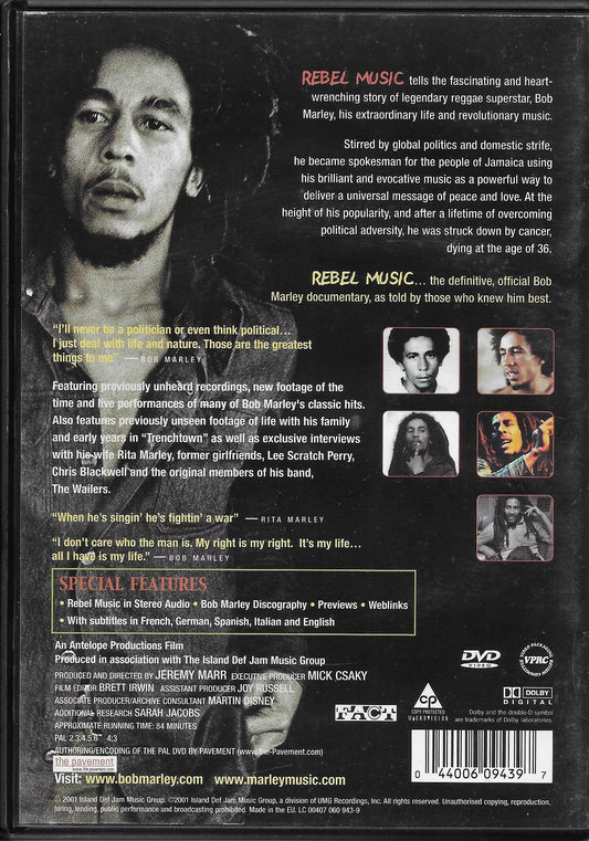 BOB MARLEY - Rebel Music - The Bob Marley Story