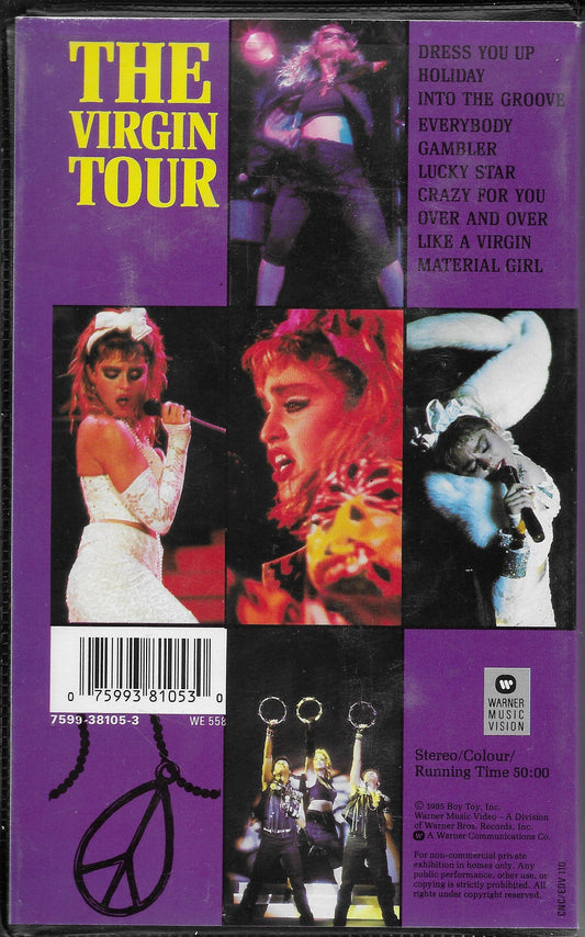 MADONNA - The Virgin Tour Live (VHS)
