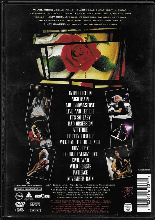 GUNS N' ROSES - Use Your Illusion I - World Tour - 1992 In Tokyo